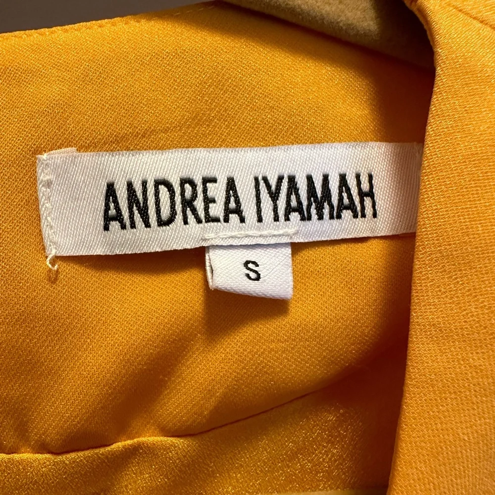 Andrea Iyamah Zuna dress in marigold size small - Picture 5 of 6